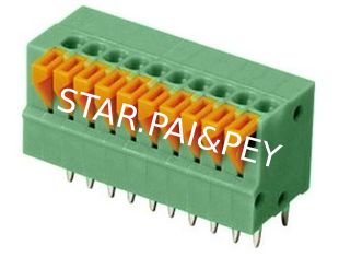 02-24 poles Screwless Terminal side push botton| Pitch: 2.54mm | Part No.601-2-2.54/5.08