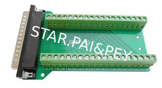 Signals Breakout Board Serial Port Header - DB37 Male / Female terminal block adapter