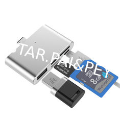 USB 3.1 TYPE-C to USB 2.0 Hub SD TF OTG Card Reader for Smart Phone Tablet PC