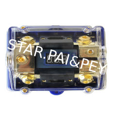 1 In 2 Out Car Audio Power LED Fuse Holder Grounding Cable Distribution Terminal Block
