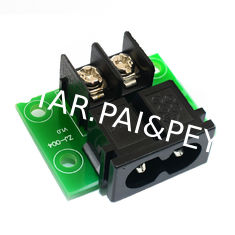 2-pin Barrier Terminal Blocks to Male IEC 320 C8 AC Power Plug  Adapter Converter
