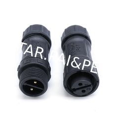 M12 connector rear panel mount Male Female 2 3 4 5 pin Nylon Closed-end Wire Joints Connector