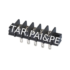8.25mm/0.325' in Pitch PCB Barrier Terminal Block dip 180°  with flage 300V/20A With Approve Connector