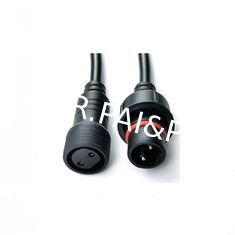 02 poles circular male female waterproof connector,3poles mini connector for LED Lighting