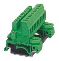 Din Rail Plug-in Terminal Block  with screw fix flange Header Pin 04 poles pitch:5.08mm / 0.2 in