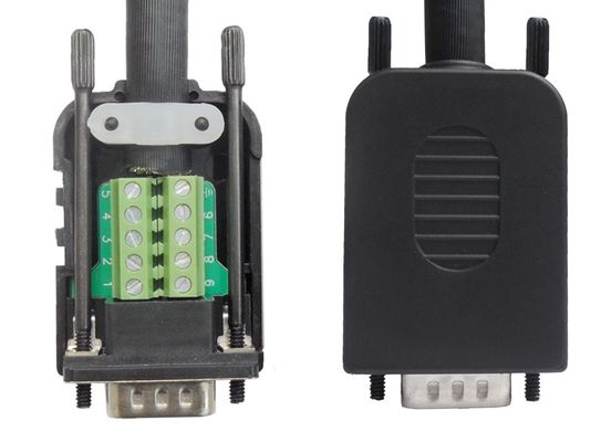 DB9 Male / Female with box terminal block adapter