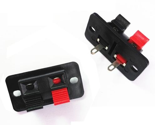 Right Angel Speaker Terminal Clip Connector 2 Positions Audio Cable Push Button Type