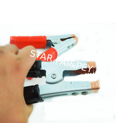 Plastic Insulated Coated Copper Boots Car Battery Alligator Clip Test Clamp 300A Rated