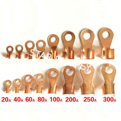 Open Barrel Wire Crimp Copper Ring Lug Terminals OT 5A to 500A