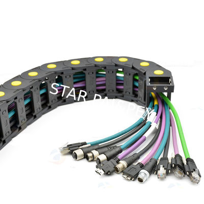 Flexible Drag Chain Cable M12 to RJ45 Plug Connector Ethernet Network Cable Cat6 Wiring Harness Turnkey