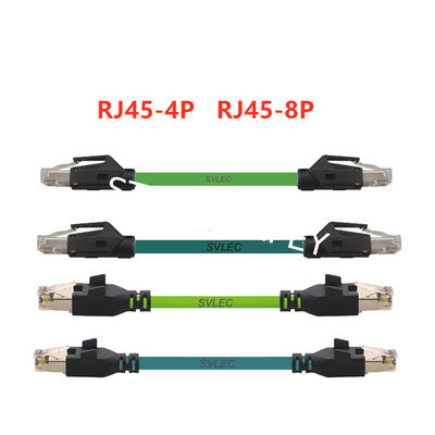 Flexible Drag Chain Cable M12 to RJ45 Plug Connector Ethernet Network Cable Cat6 Wiring Harness Turnkey