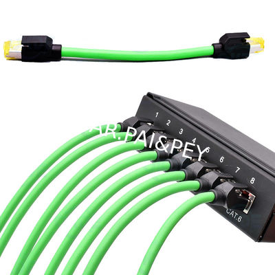Flexible Drag Chain Cable M12 to RJ45 Plug Connector Ethernet Network Cable Cat6 Wiring Harness Turnkey