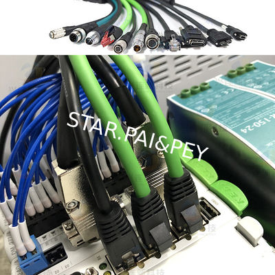 Flexible Drag Chain Cable M12 to RJ45 Plug Connector Ethernet Network Cable Cat6 Wiring Harness Turnkey
