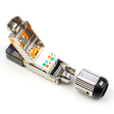 RJ45 Network Modular Plugs Cat8 Shielded Connectors 8P8C High Speed 40 Gbps