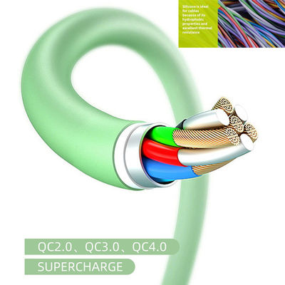 Liquid silicone Fast Charging Cord USB Type C 5A Data Cable For Android