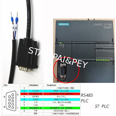 DB9 Male Or Female Connector RS485 Serial Port to 2-pin Terminals Exapansion Cable