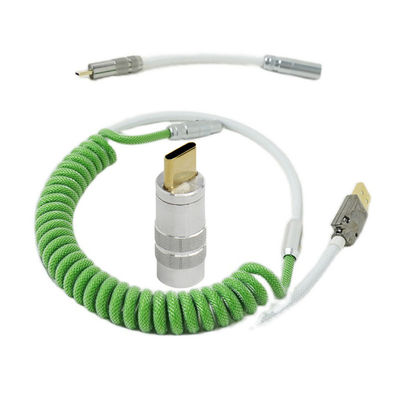 Sectional Type C USB Charging Cable Mechanical Keyboard Coiled Data Charge Cable Kit
