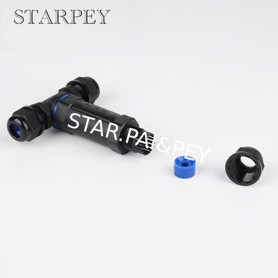 T Type 4 pin wire underwater connector electrical quick fast installation 4 ways IP68 waterproof connector