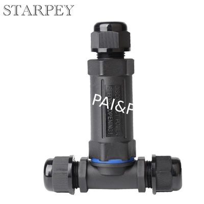 T Type 4 pin wire underwater connector electrical quick fast installation 4 ways IP68 waterproof connector