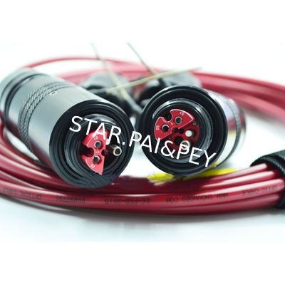 2 pin 4 pin photoelectric plug fiber cable connector industrial socket