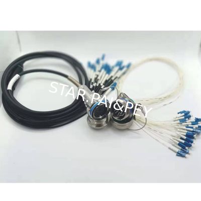 24 pin cable connector SC optical fiber underwater plug electrical socket