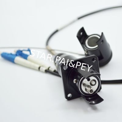 2pin  network outdoor plug aviation connector military optical fiber