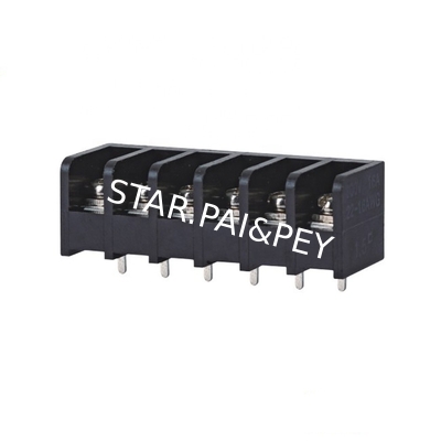 8.25mm/0.325' in Pitch PCB Barrier Terminal Block dip 180°  with flage 300V/20A With Approve Connector