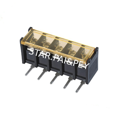 8.25mm/0.325' in Pitch PCB Barrier Terminal Block dip 180°  with flage 300V/20A With Approve Connector