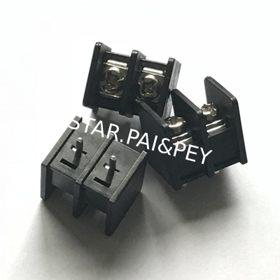 8.25mm/0.325' in Pitch PCB Barrier Terminal Block dip 180°  with flage 300V/20A With Approve Connector