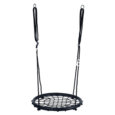 24 INCH Round Therapy Net Swing Seat with Hanging Rope for Kids