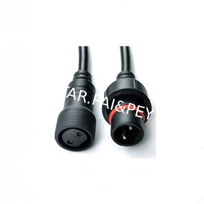 02 poles circular male female waterproof connector,3poles mini connector for LED Lighting