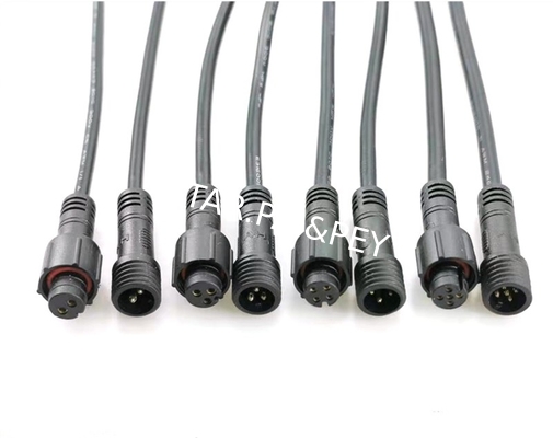 04 poles circular male female waterproof connector,3poles mini connector for LED Lighting