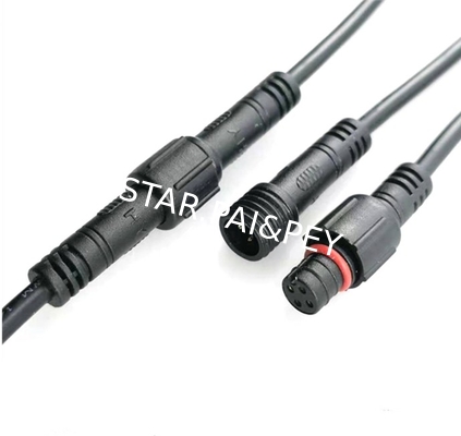 06 poles circular male female waterproof connector,3poles mini connector for LED Lighting