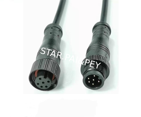 06 poles circular male female waterproof connector,3poles mini connector for LED Lighting