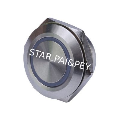 Push button switch 16mm flattest metal Momentary waterproof 12V