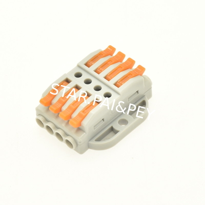 LED light Connector 4 poles LED light terminal block double row connector