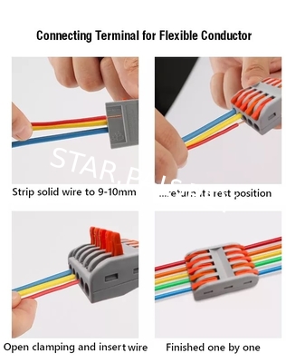 LED light Connector 6 poles LED light terminal block double row connector