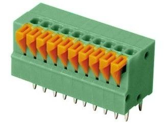 02-24 le fond latéral terminal de poussée de Screwless de poteaux| Lancement : 2.54mm | Partie No.601-2-2.54/5.08