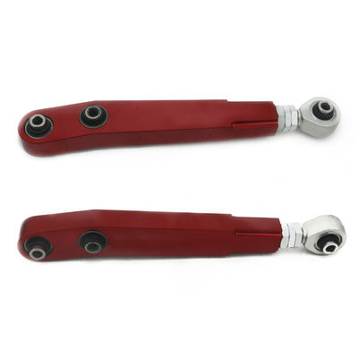 L'évolution Evo de Mitsubishi Lancer 8 9 bras de contrôle inférieurs arrière reposent des accessoires de voiture de boule en aluminium pour 2003-2007 le rouge, silve